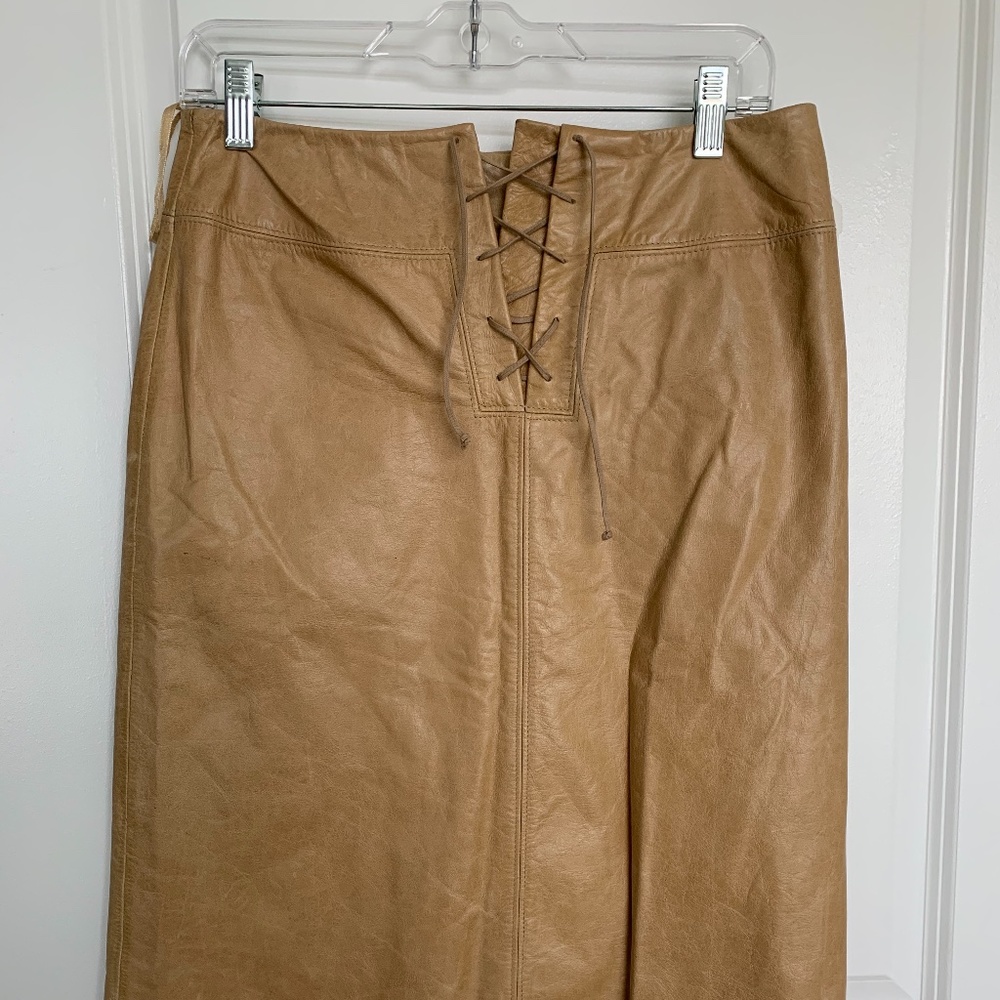 J. Crew Leather Skirt